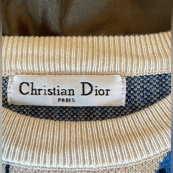 Christian Dior Blue Palms Sweater - Picture 3 of 8